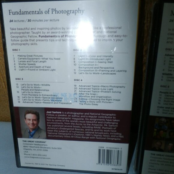 The Great Courses Fundamentals & Masters of Photography DVD w/ Guidebook  SEALED - Picture 6 of 9